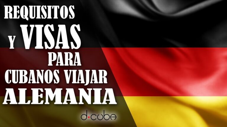 Requisitos para viajar a alemania desde cuba