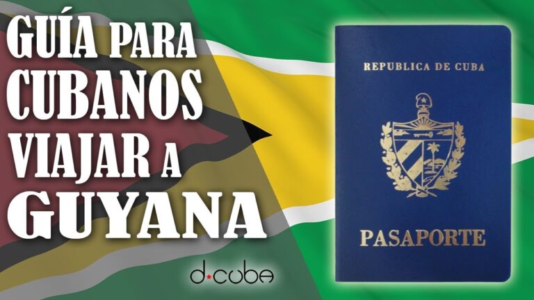 Requisitos para viajar a guyana desde cuba